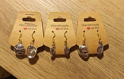 Silver Sports Earrings $5
