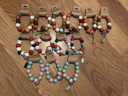 Wooden Key rings $8