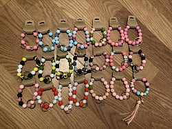 Silicone Key Rings $10