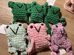 Crochet Frogs $7