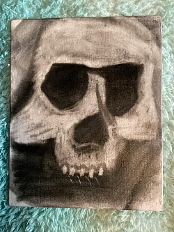 Charcoal painting $12