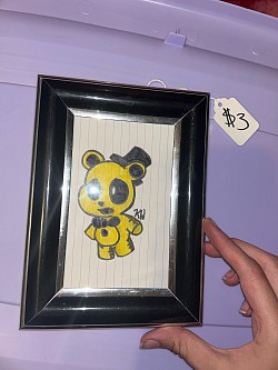Fnaf golden freddy plush drawing $5